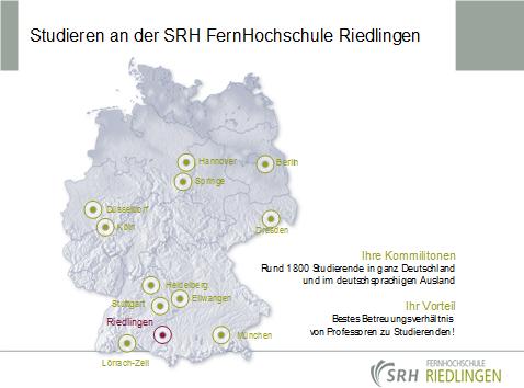 Studienzentren SRH FernHochschule Riedlingen