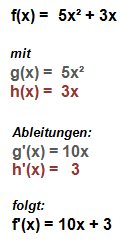 Summenregel Beispiel